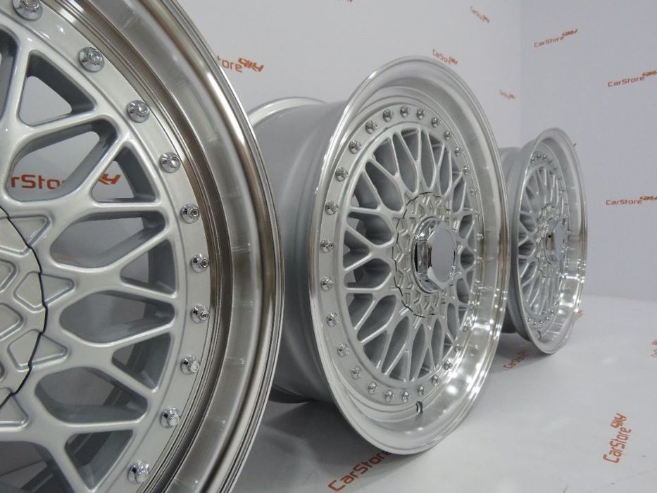 Jante Look BBS RS 17 x 7.5 et20 4x100 + 4x114.3 Silver