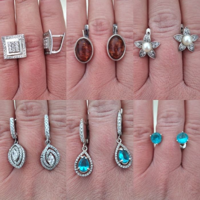 Серебряный браслет серьги крестик иконка пирсинг в пупок серебро 925