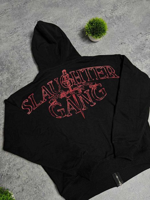 corteiz x 21 savage zip hoodie