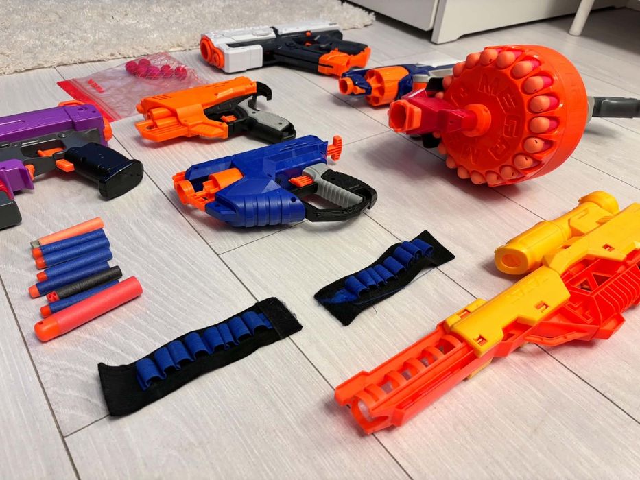 NERF pistolety zabawki strzałki