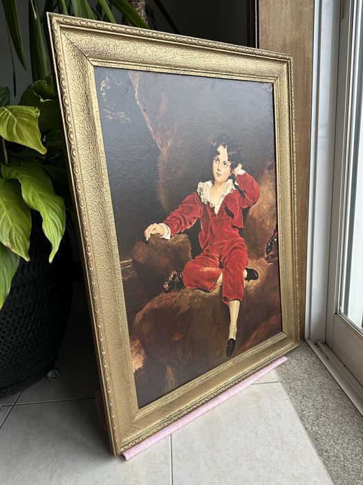 Quadro Decorativo Clássico com Moldura Dourada