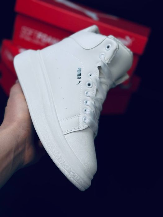 Кроссовки ботинки Puma/ женские кожаные кроссовки на зиму пума / PUMA