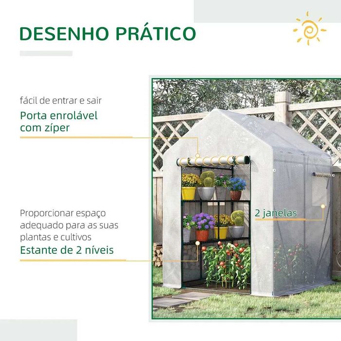 Estufa de Jardim 143x143x195cm
