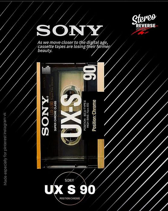 Kaseta SONY UX 90 Chrome Made in Japan