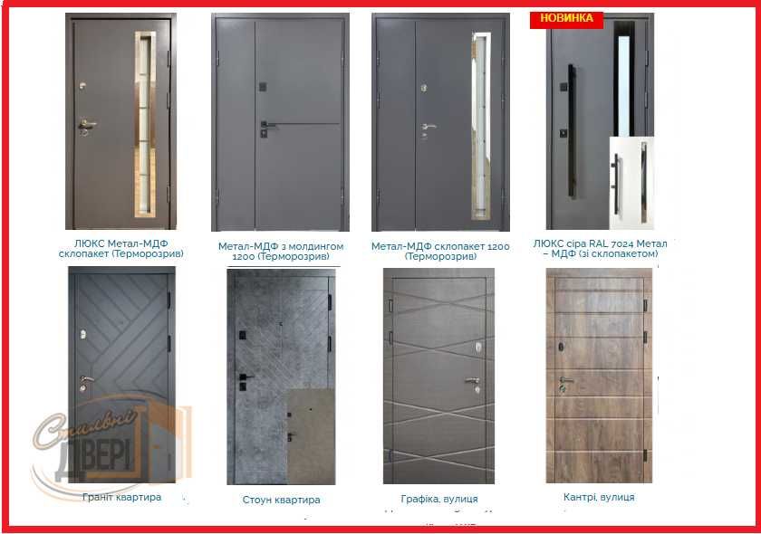 Вхідні двері REDFORT/Працюємо з ЄВідновлення