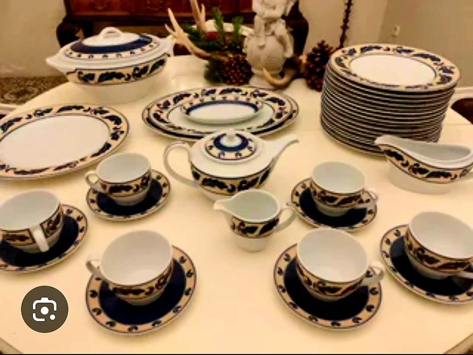 Serviço Vista Alegre "Vento", 128 peças completo NOVO