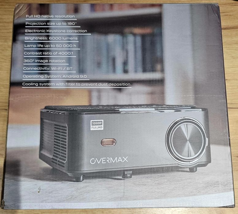 NOWY! Overmax Multipic 5.1 - smart projektor LED rzutnik Full HD WiFi