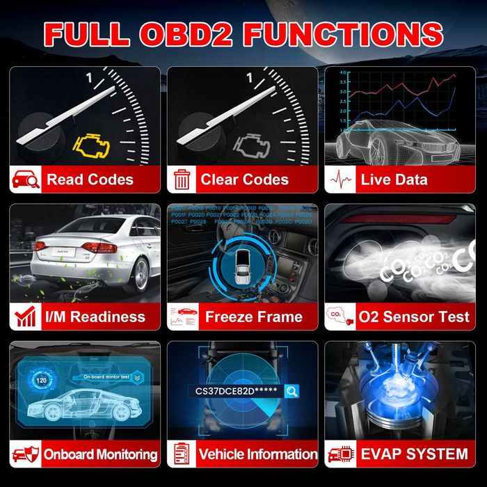 Launch Creader 300 Pełna diagnostyka obd2 Skaner diagnostyczny
