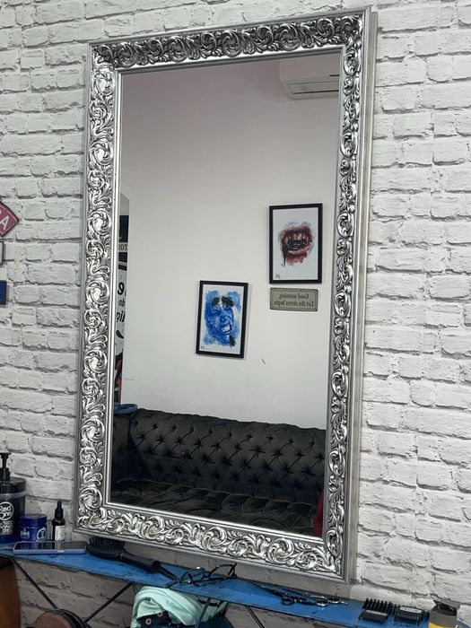 Moldura espelho talhado a mao