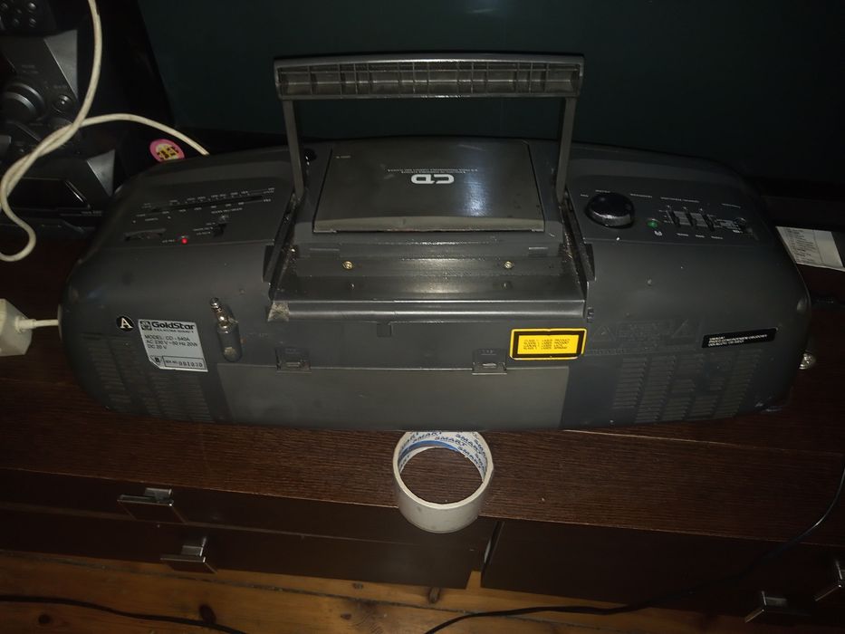 Retro Potężny Radiomagnetofon GoldStar Cd5401