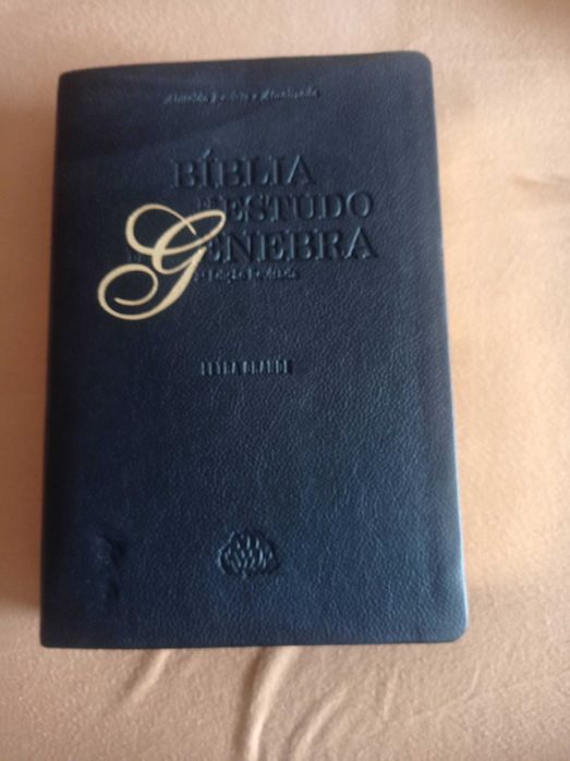 Biblia de Estudo de Genebra couro legítimo