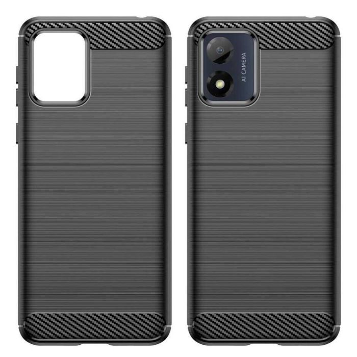 Противоударный чехол накладка для Motorola Е13 E14 карбон Мото Е14 Е13