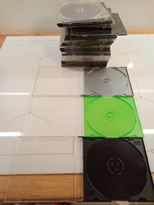 Pudełka na CD lub DVD 32 sztuki