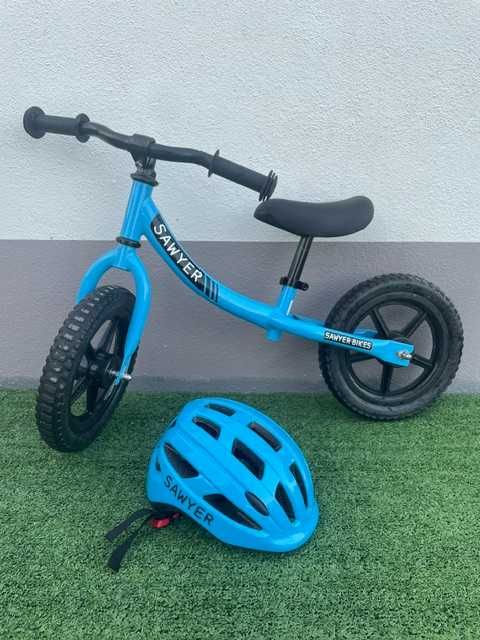 Bicicleta sem pedais + capacete Sawyer