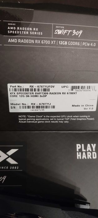 Karta graficzna XFX SWFT RX 6700XT 12GB