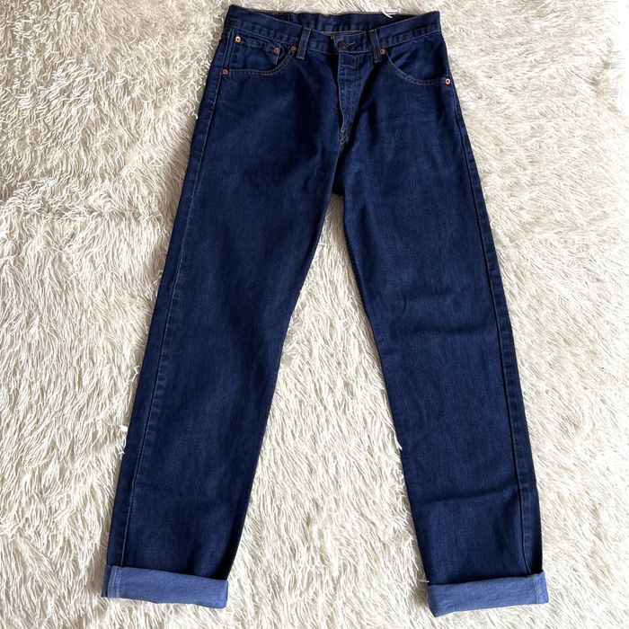 Levis 521 прямі класичні плотні сині вінтажні джинси levi’s 501