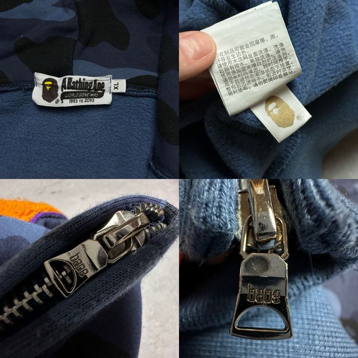 Bluza ,zip hoodie Bape x PSG Shark Full Zip Hoodie big logo
