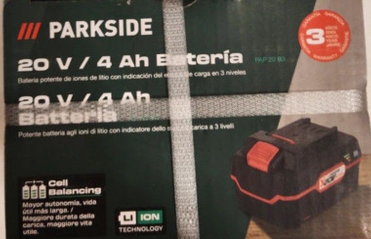 Baterias Parkside 12V  e 20V novas