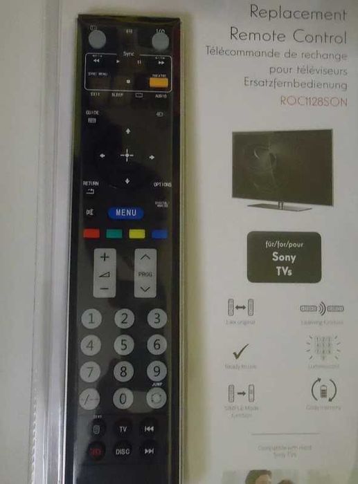 Pilot do TV Sony ROC1128Son,pilot do telewizorów Sony
