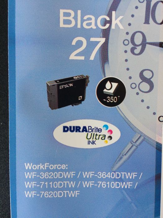 Tinteiro EPSON - Black 27 (Relógio)