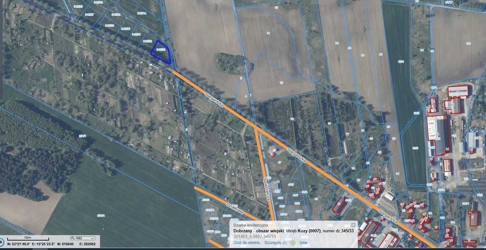 działka budowlana Dobrzany ul. Stargardzka