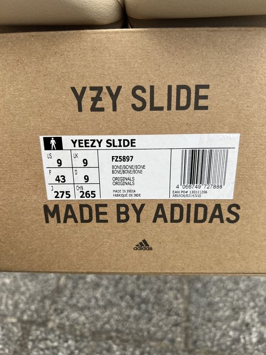 Adidas Yeezy Slide Bone klapki beżowe comfy viral streetwear 43