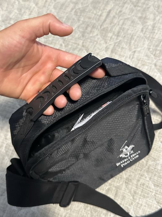 Чорна Сумка POLO через плеча