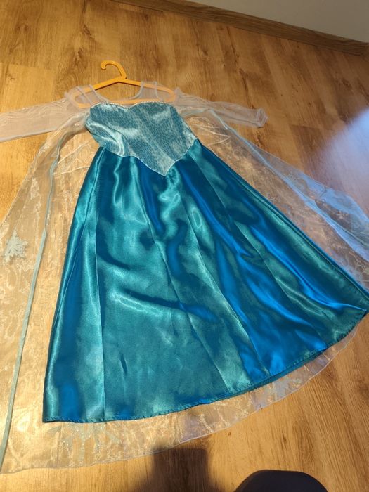 Suknia strój ELSA Frozen H&M 122/128 Stan idealny