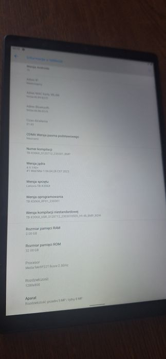 Lenovo Tab M10 HD TB-X306X LTE 10.1" 2 GB/32 GB