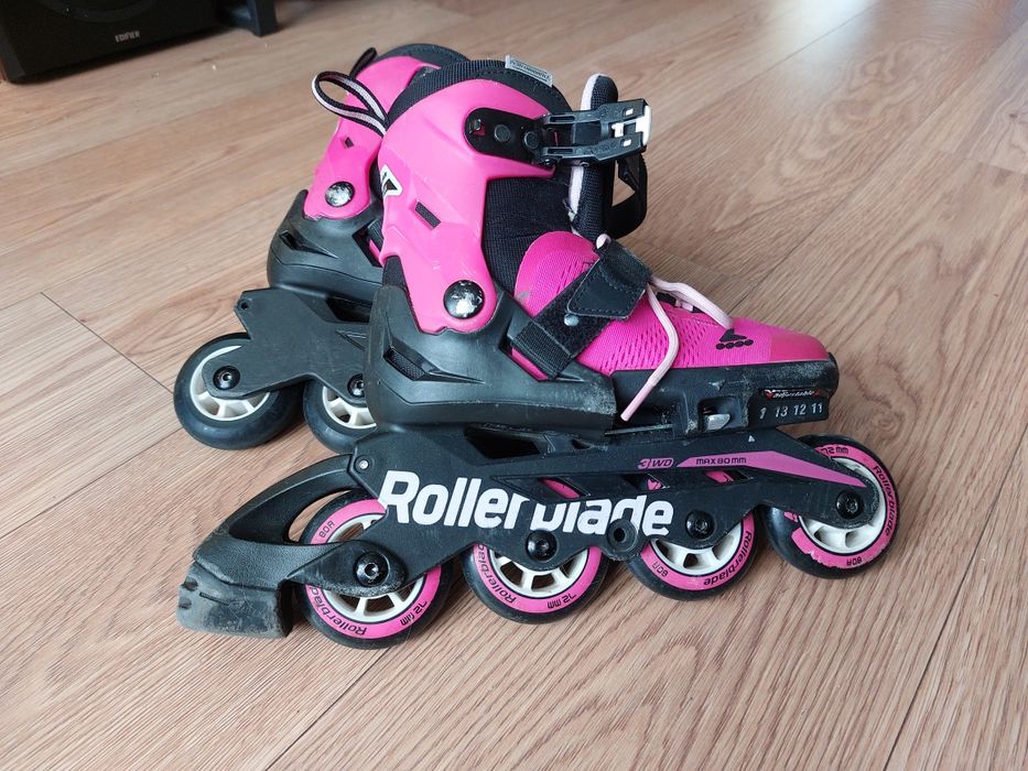 Rolki dla dziewczynki 28-32 Rollerblade + ochraniacze