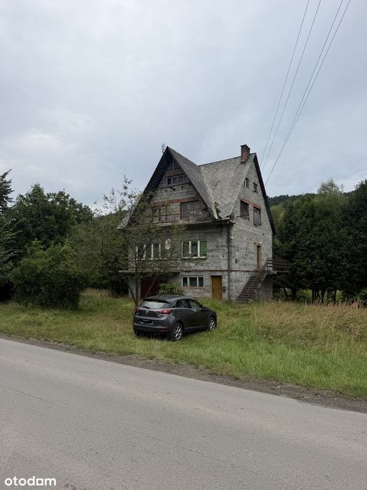 Klimatyczny dom nad rzeką Lachowice | działka budowlana 600 m² OKAZJA