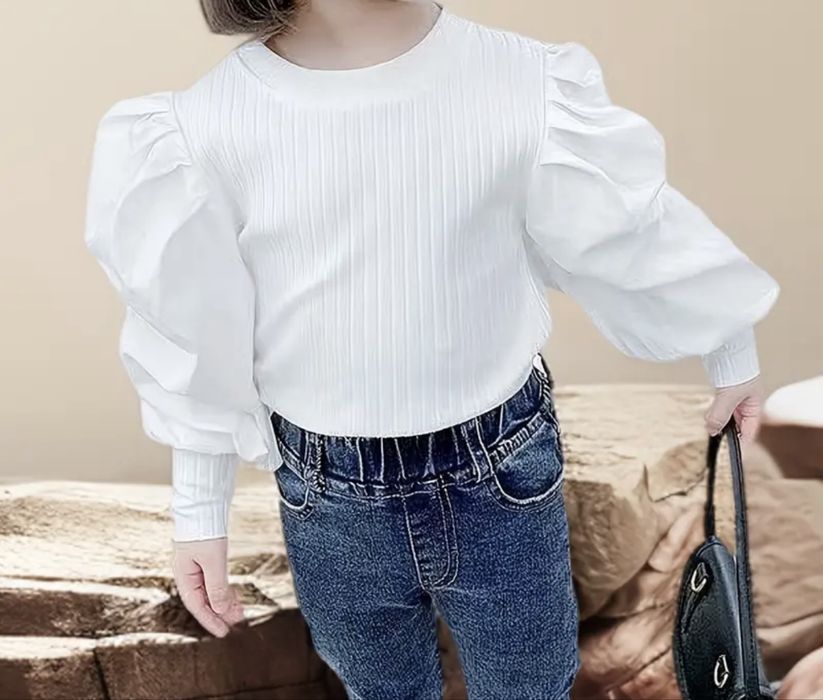 Кофта біла 7-8 років, кофта нарядна 7-8 років, кофта біла 7-8 р