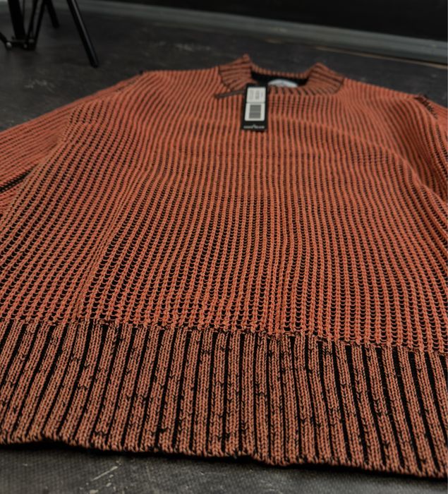 Светр Stone Island Ice Knit Thermo-Sensitive Ice Knit жовто-оранжевий