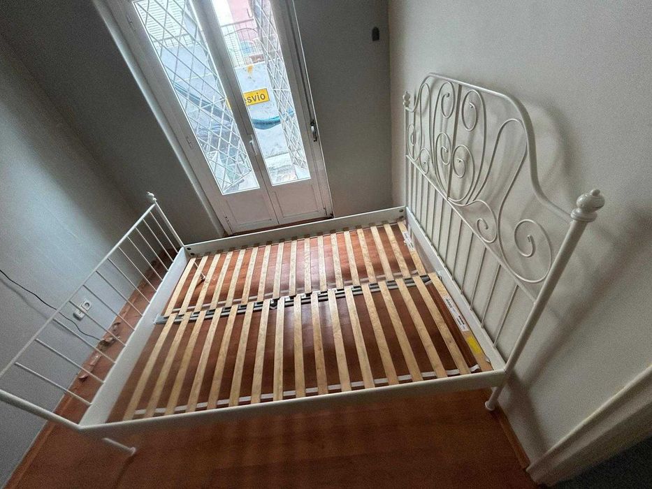 Cama de Casal Ikea Leirvik - Cama estilo romântico e rústica