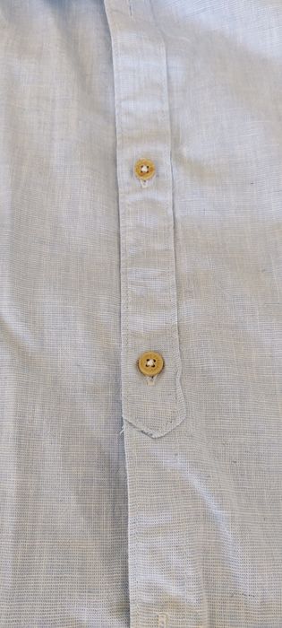 Camisa azul manga curta