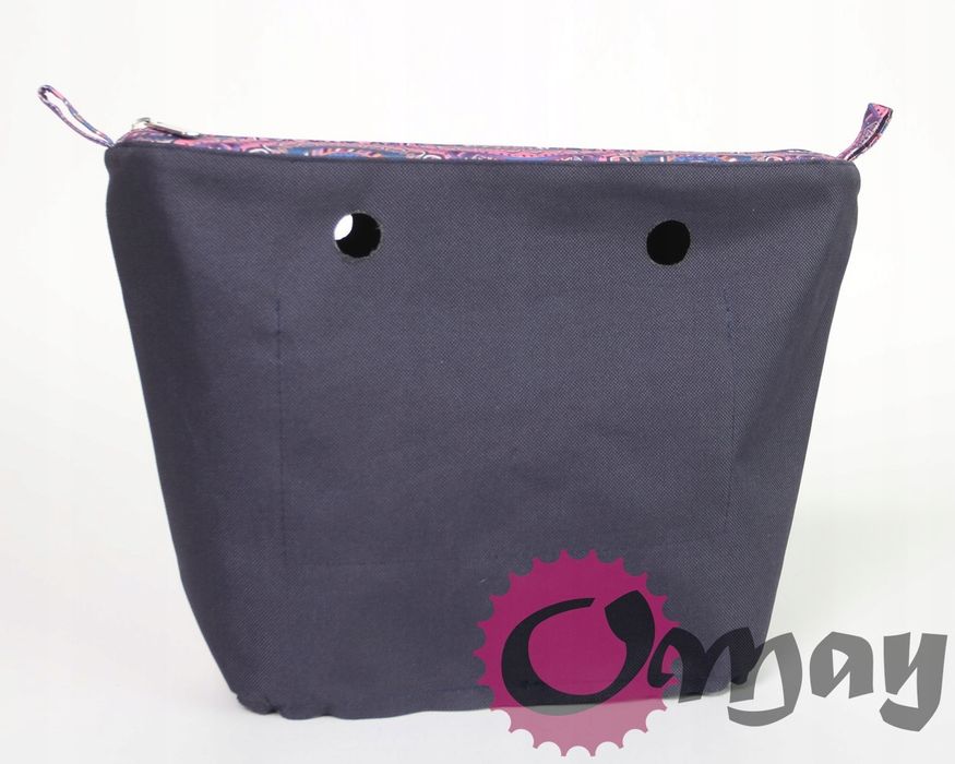 organizer do OBAG MINI mandale róż granat 2 kieszenie wkład OMAY