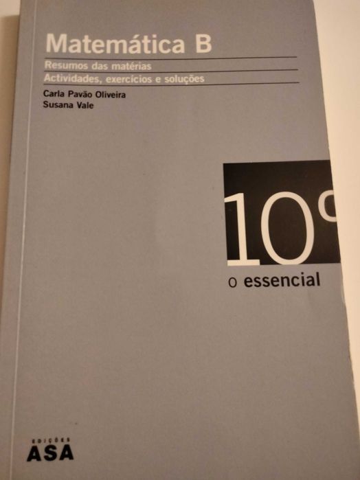Livros Física e Química A e Matemática B