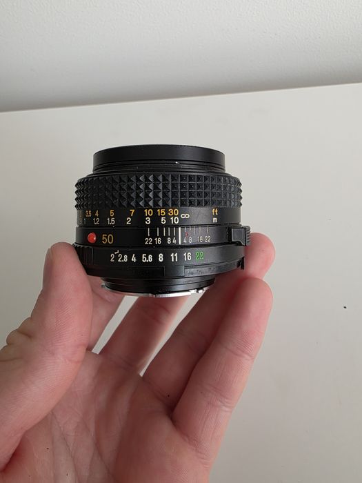 Obiektyw Minolta MD 50mm 1:2