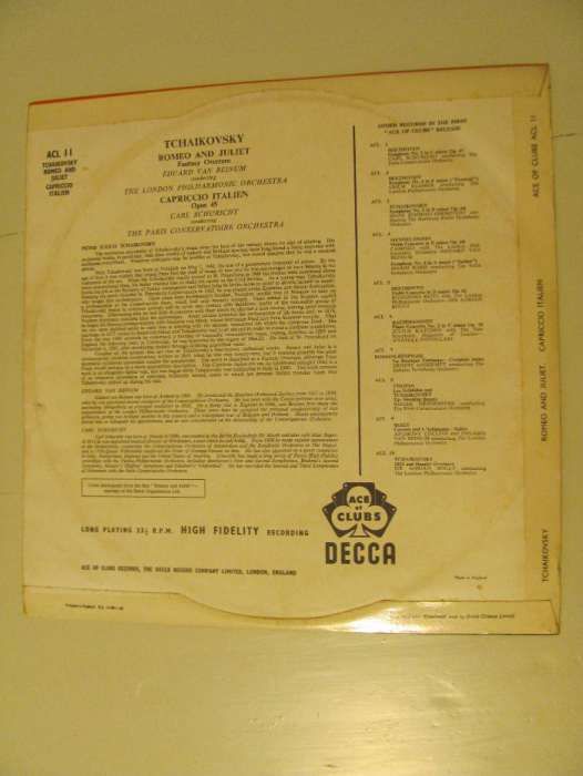 LP Vinil DECCA, Italian Concerto de Bach