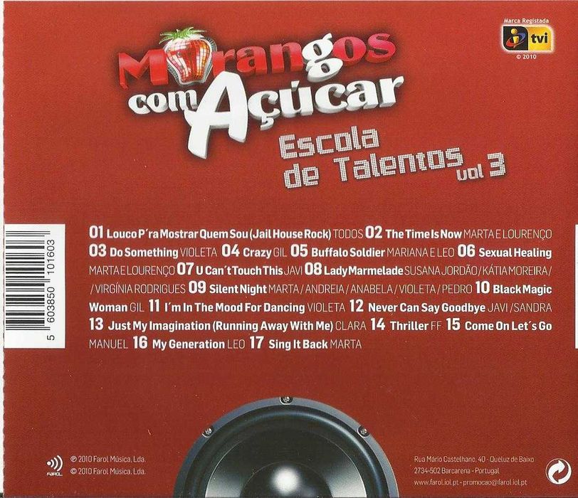 Morangos com Açúcar: Escola de Talentos Vol. 3