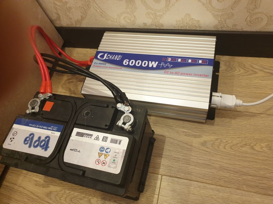 Інвертори 12в/220в, 6000w. Чистий синус.