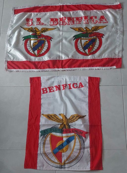Duas Bandeiras Vintage do Benfica