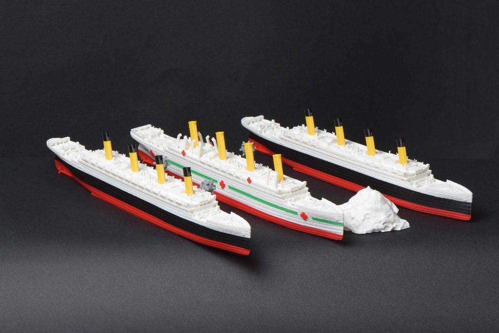 RMS Titanic + HMHS Britannic + RMS Olympic - Druk 3D