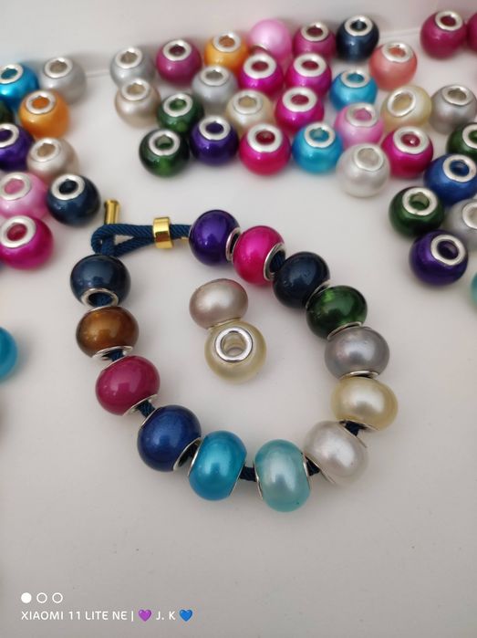 Nowy charms w stylu murano do bransoletki modułowej
