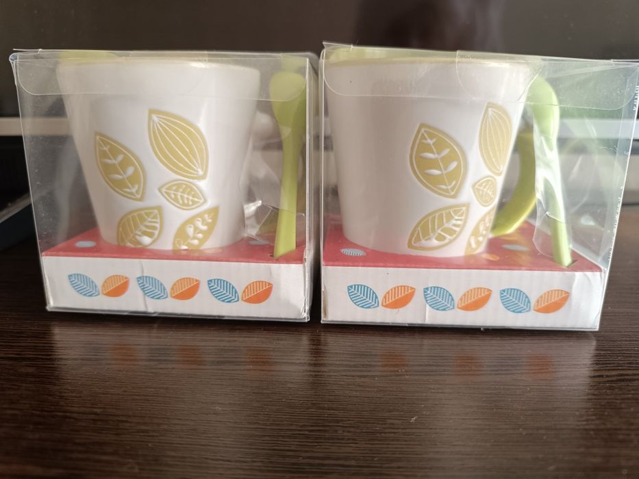 Чашка з ложкою, 2 шт