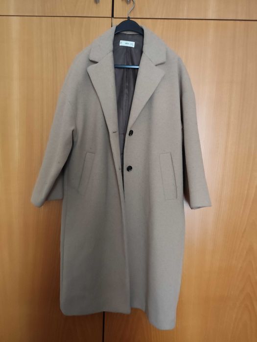 sobretudo de mulher beje