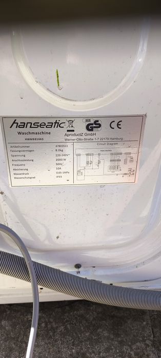 Sprzedam pralkę Hanseatic