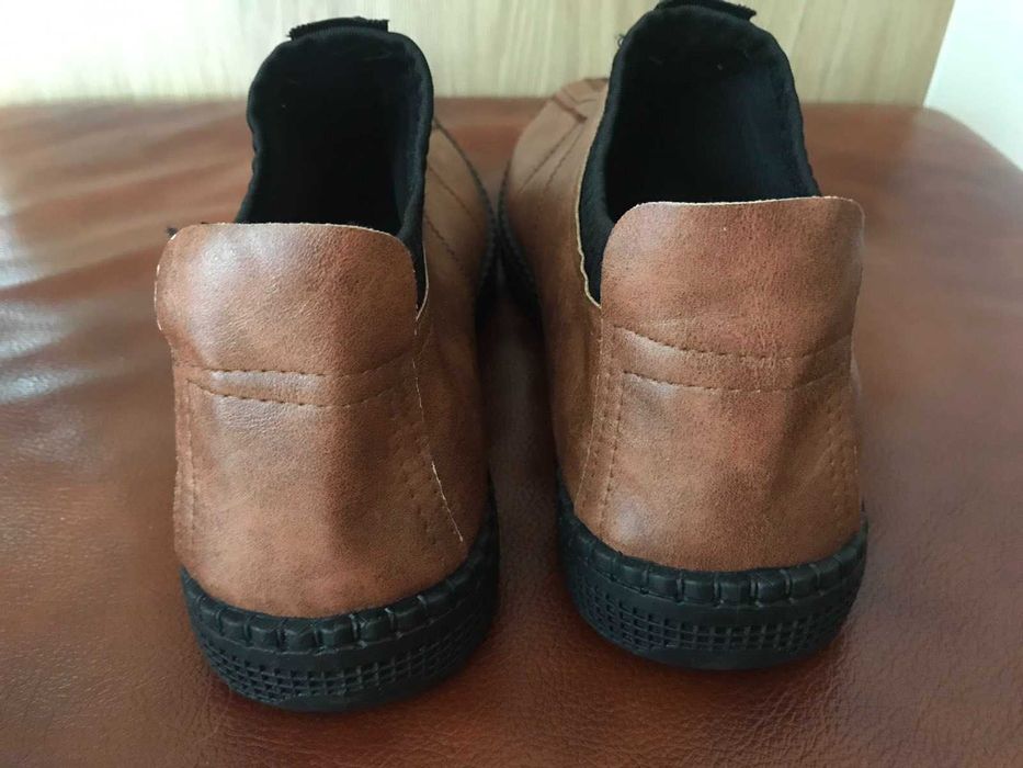 Nowe Buty botki damskie ekoskóra rozm. 42 jasny brąz