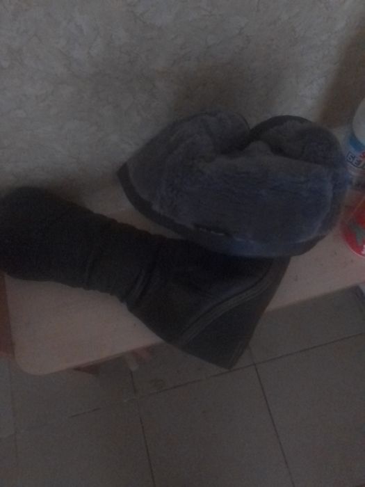 Женские кожаные сапоги