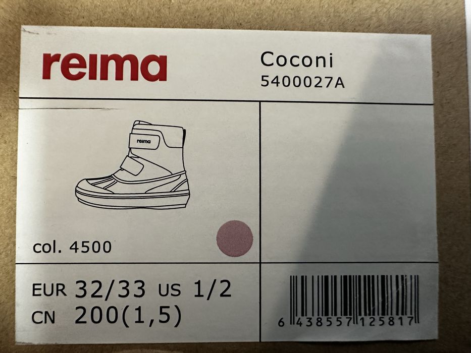 Reima. Зимові Reimatec Quicker 33, як нові, 21.7 см